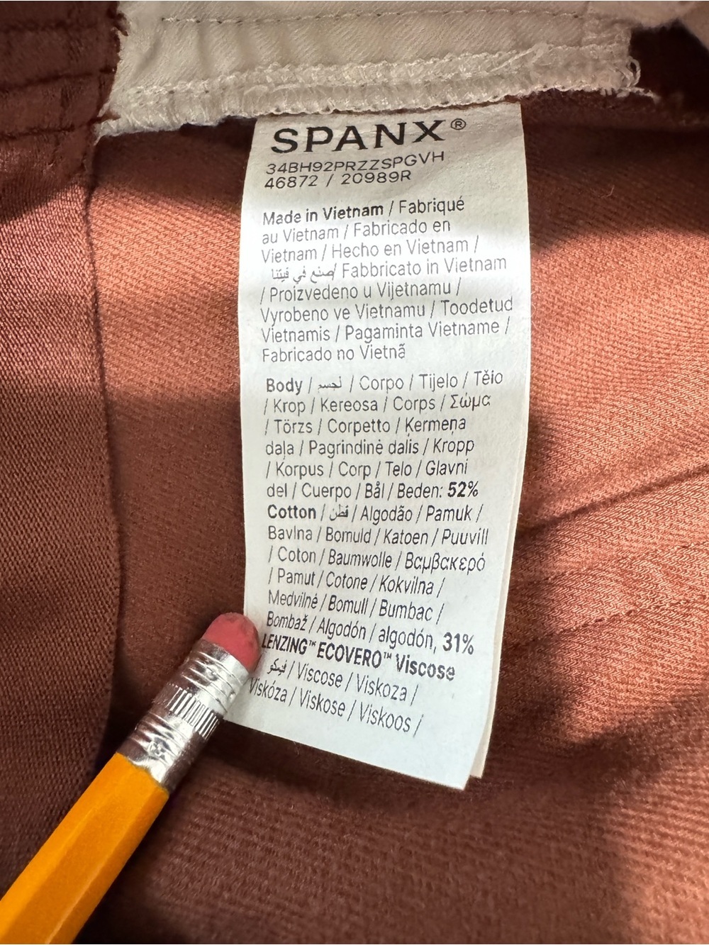 SPANX Hickory Stretch Twill Wide Leg Pants L Large NWT - Picture 9 of 13